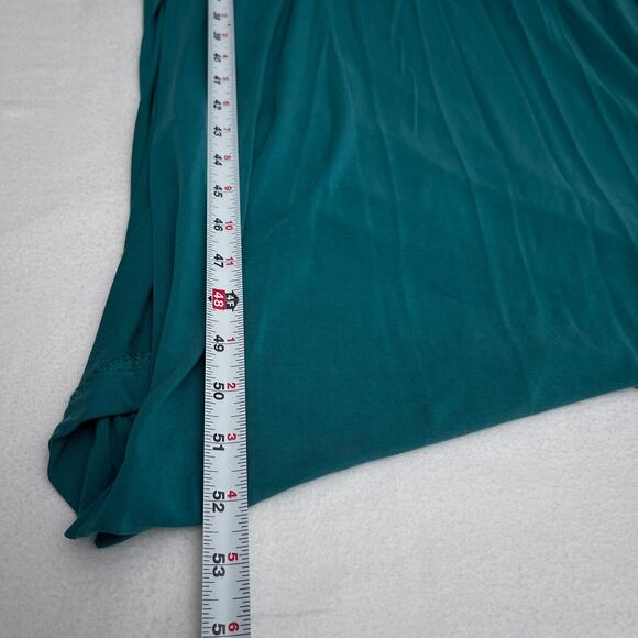 Maeve Anthropologie Dress Women L Azores Teal Blue Midi Boho Casual Coastal - Picture 11 of 11